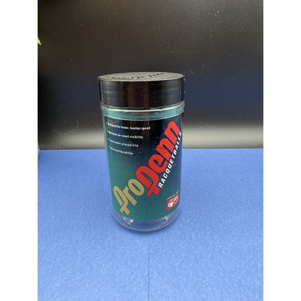 Pro Penn‎ Can of 2 Raquetballs Rubber Ball of USA Green - IRT Official Balls